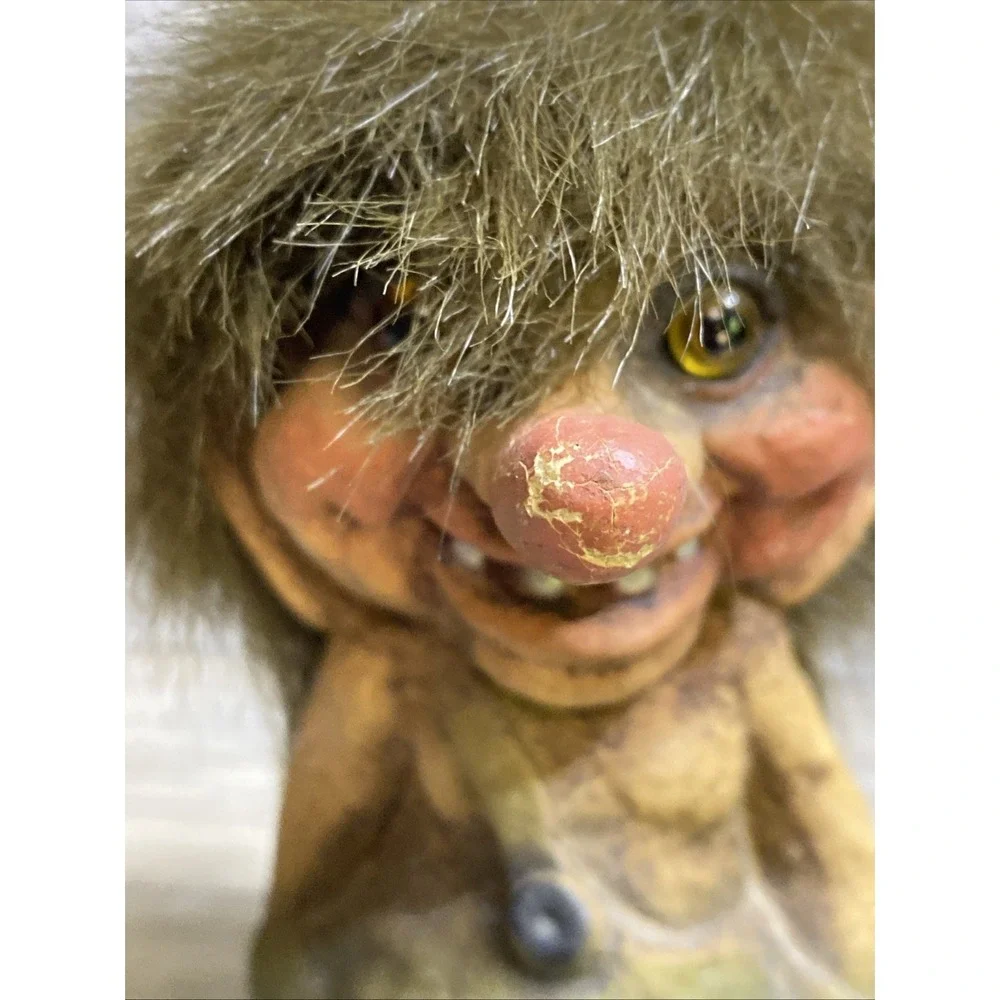 VTG Nyform Troll Boy Hands in Pockets Norwegian Folklore Collectible Brown‎ Hair